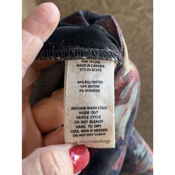 Soft Surroundings Floral Print Ankle Pants - Size Large- Multicolor - Picture 6 of 6